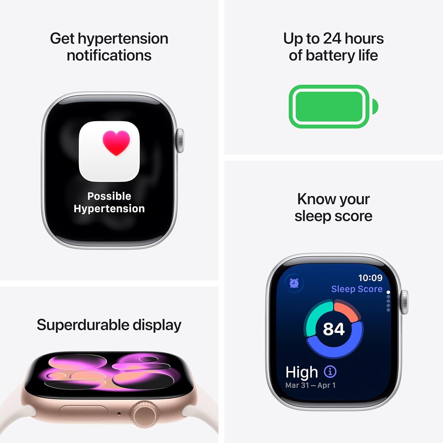 Miniatura de Apple Watch Series 11 [GPS 42mm] – Monitor Salud y Fitness, Varios Colores (S/M) 2