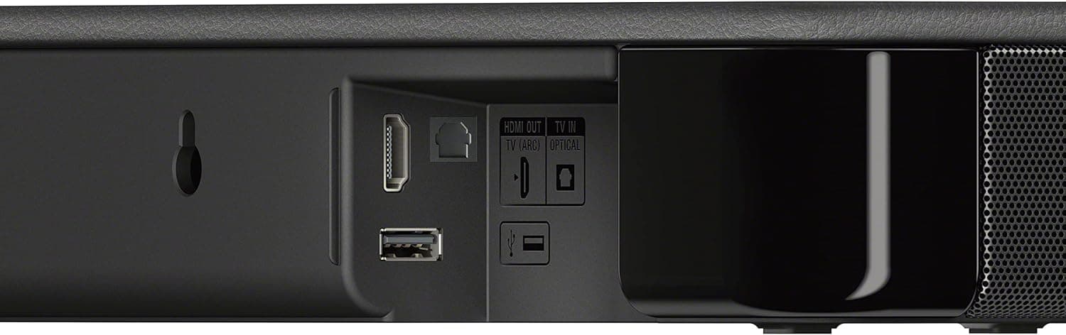 Sony S100F 2.0ch Soundbar with Bass Reflex Speaker, Integrated Tweeter and Bluetooth, (HTS100F)