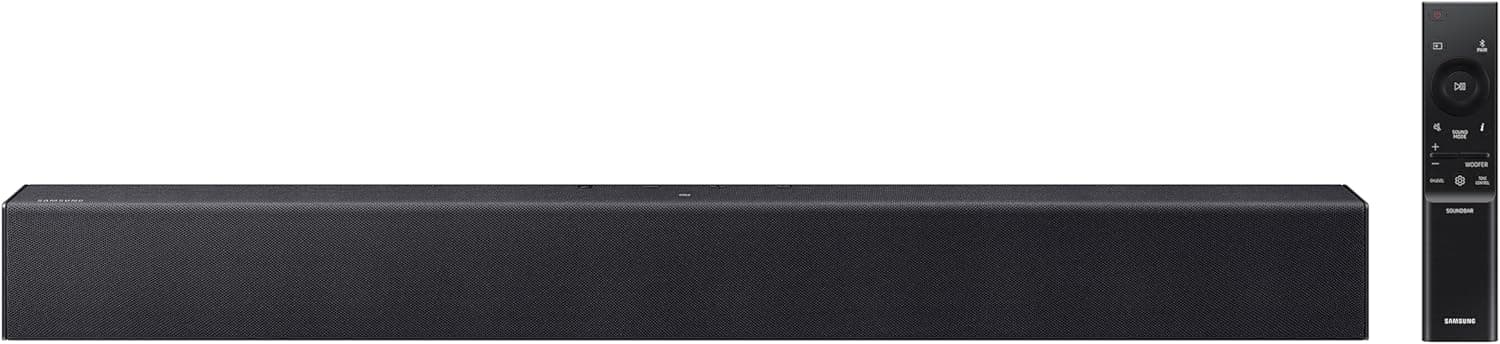 Samsung B-Series Soundbar HW B400F 2.0 ch Soundbar with Built in Subwoofer (2025 Model) One Remote Control