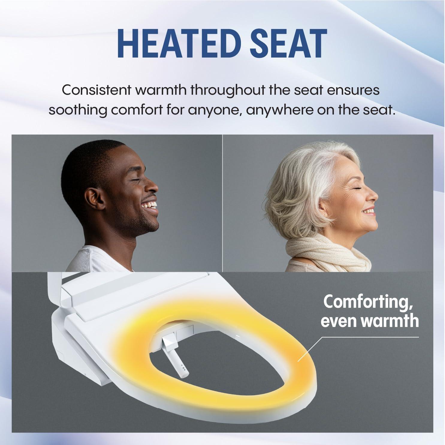 Asiento Bidet Electrónico TOTO WASHLET S2 con Calentamiento Instantáneo, PREMIST y EWATER+