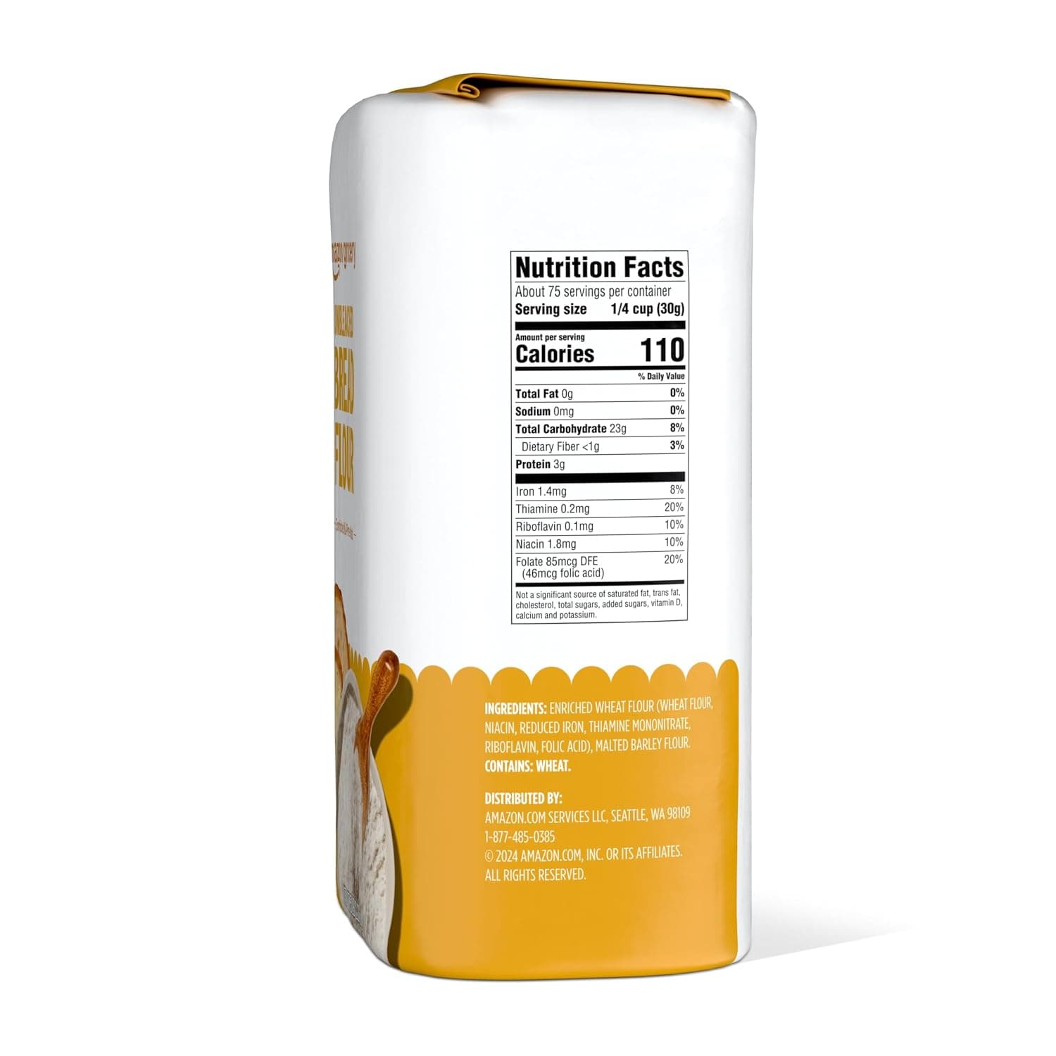 Miniatura de Amazon Grocery, Enriched Bread Flour, Unbleached, 5 Lb (Previously Amazon Fresh, Packaging May Vary) 2
