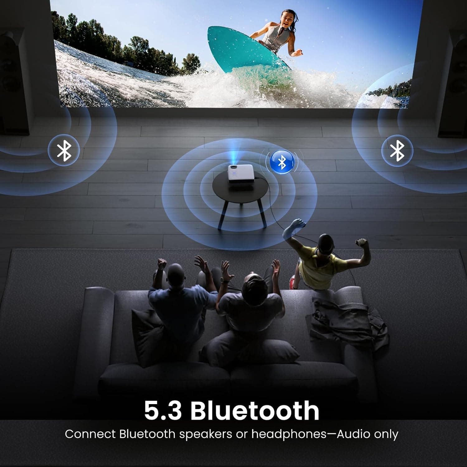 Proyector Bluetooth HAPPRUN Full HD 1080P Nativo