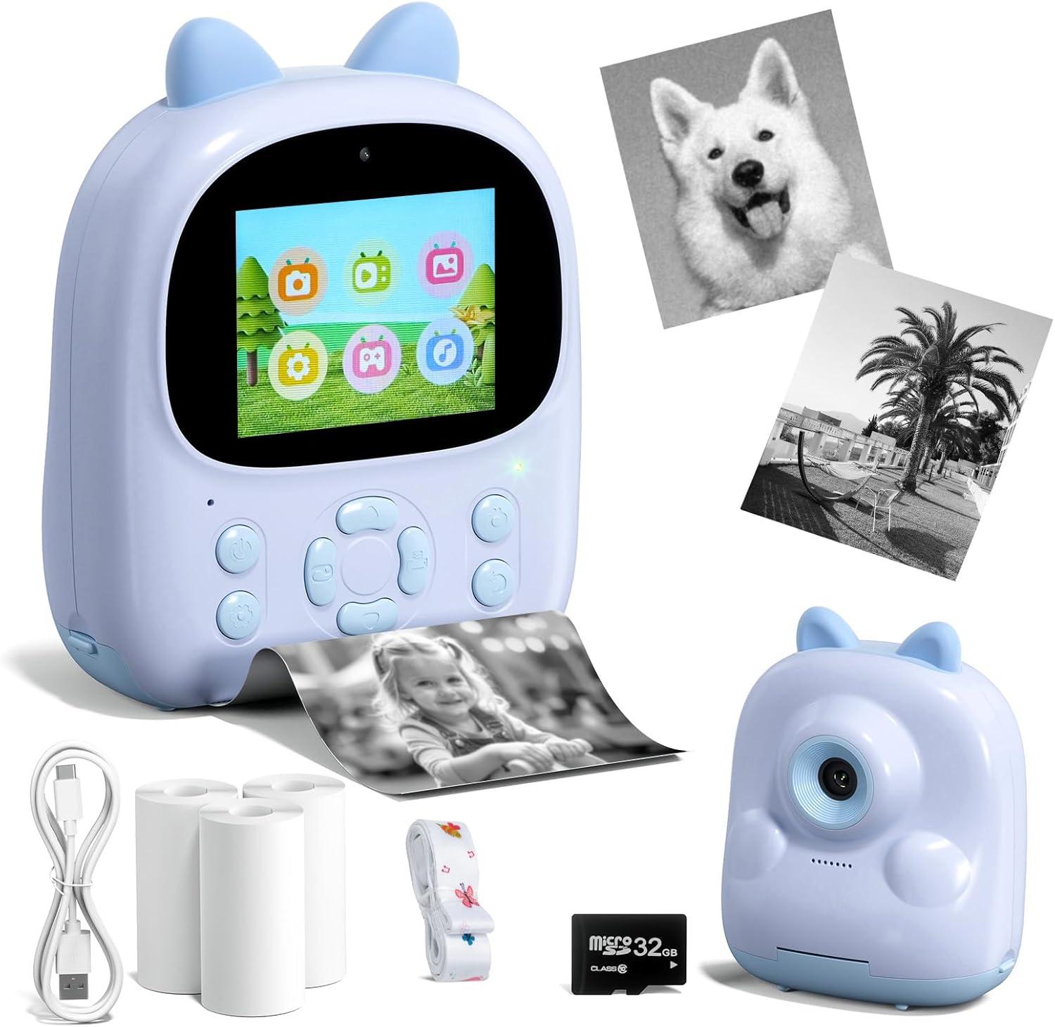 Kids Camera Instant Print Photos, Digital Instant Print Camera for Kids