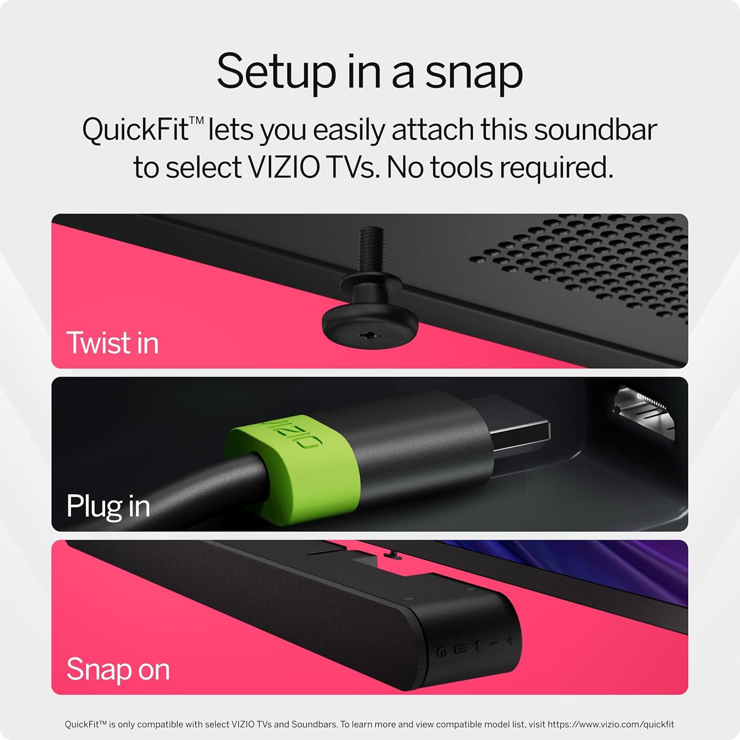 VIZIO 2.0 Soundbar w/Dolby Atmos & DTS:X, Bluetooth Speaker, QuickFit™ Compatible