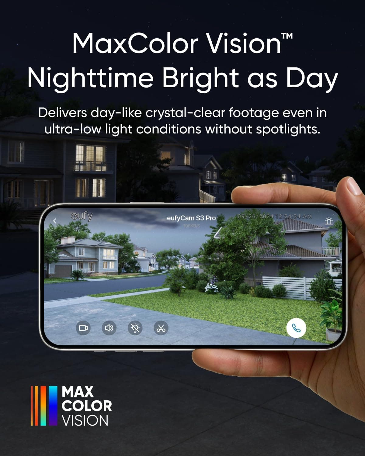 eufy Security eufyCam S3 Pro 2-Cam Kit, Solar Camera Outdoor Wireless, MaxColor Night Vision, 4K Security Camera with Solar Panel, Face Recognition AI