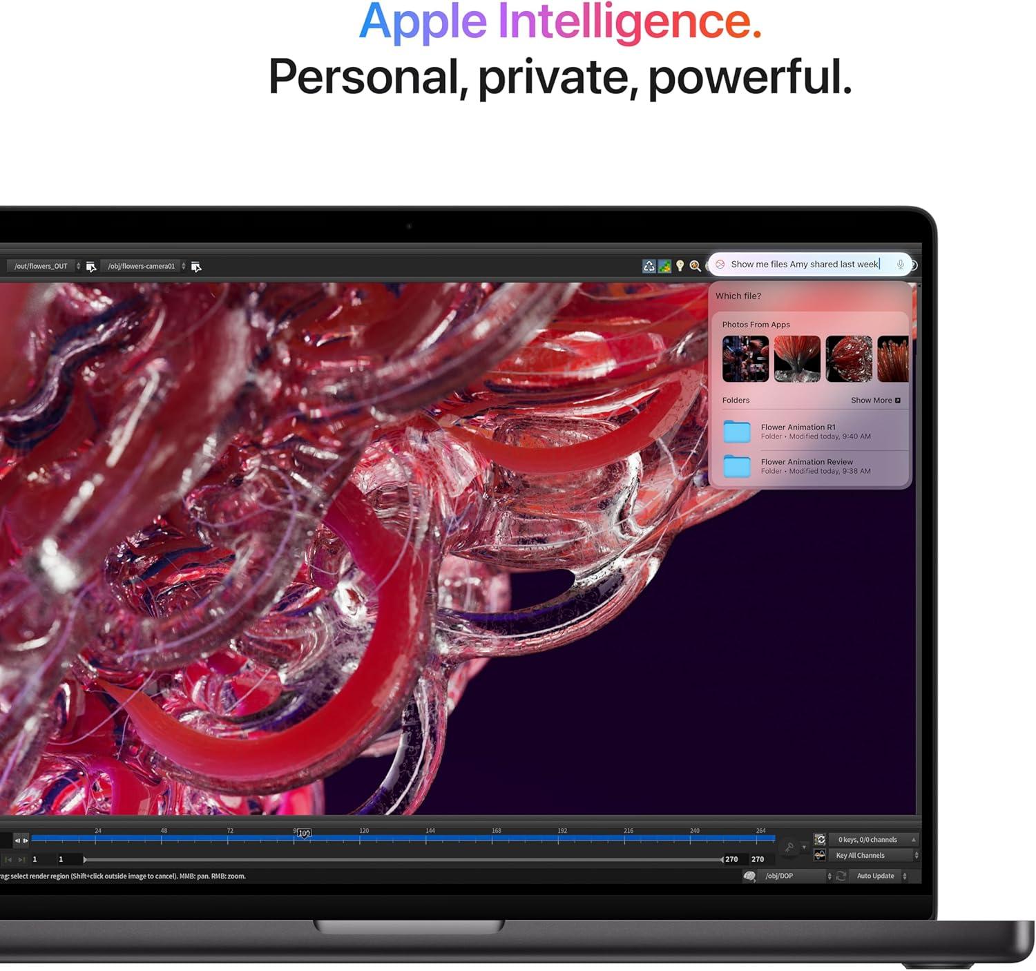 Apple 2024 MacBook Pro Laptop with M4 Pro, 12-core CPU, 16-core GPU: Built for Apple Intelligence, 14.2-inch Liquid Retina XDR Display, 24GB Unified Memory, 512GB SSD Storage