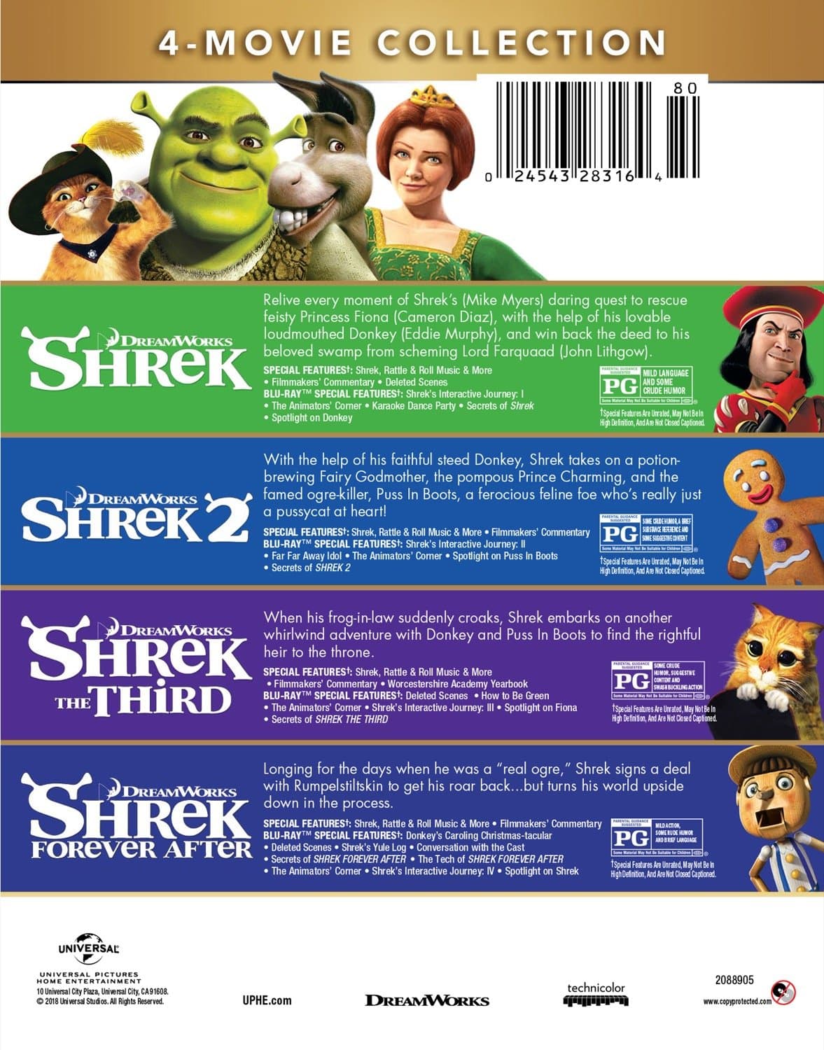 Shrek 4-Movie Collection [Blu-ray]