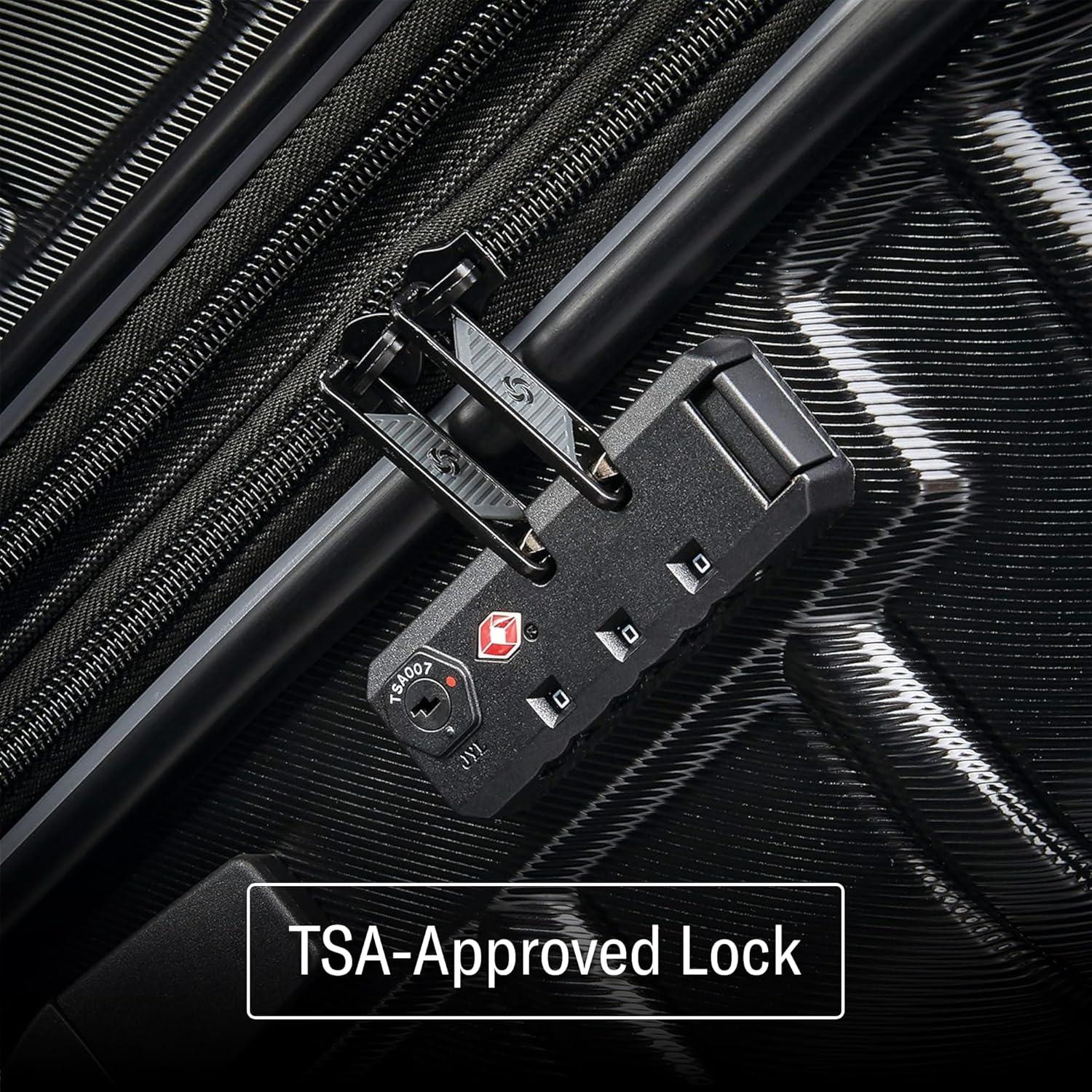 Samsonite Omni 2 Hardside Expandable Luggage with Spinner Wheels, 3-Piece Set (19/24/28), Lagoon Blue