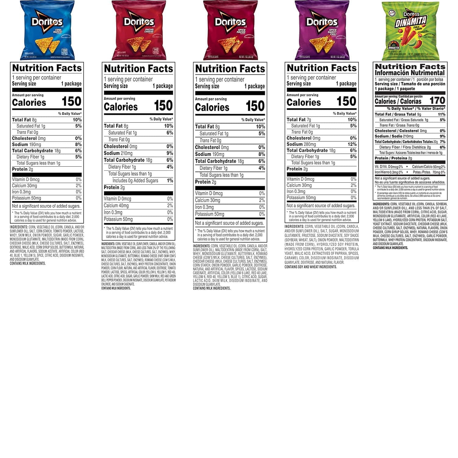 Miniatura de Doritos Flаvоrеd Tortilla Chiрs Variety Pack Doritos Variety 2