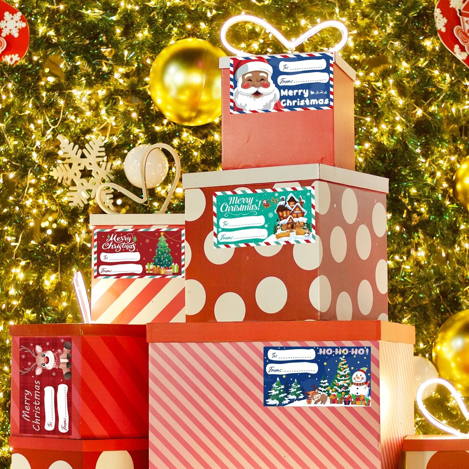 OHOME 500 PCS Christmas Gift Tags - Gift Tags for Christmas Presents - Christmas Gifts for Women Men Kids