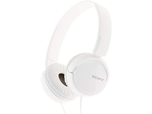 Audífonos Estéreo Alámbricos Sony Serie ZX (Blancos)