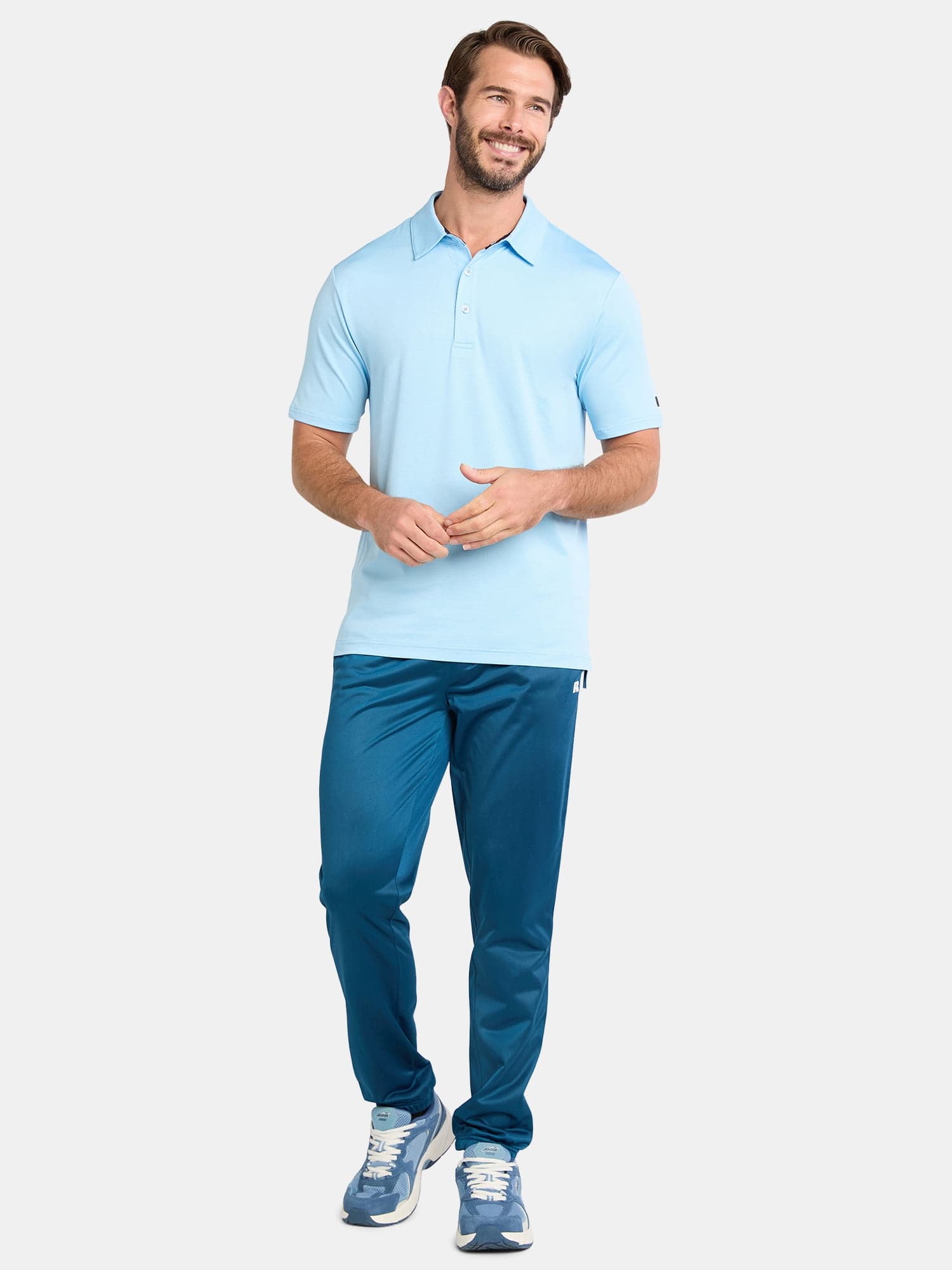 $4.75: Russell Athletic Men's Performance Polo Shirt with Short Sleeves (Select Colors and Sizes) at Walmart.com