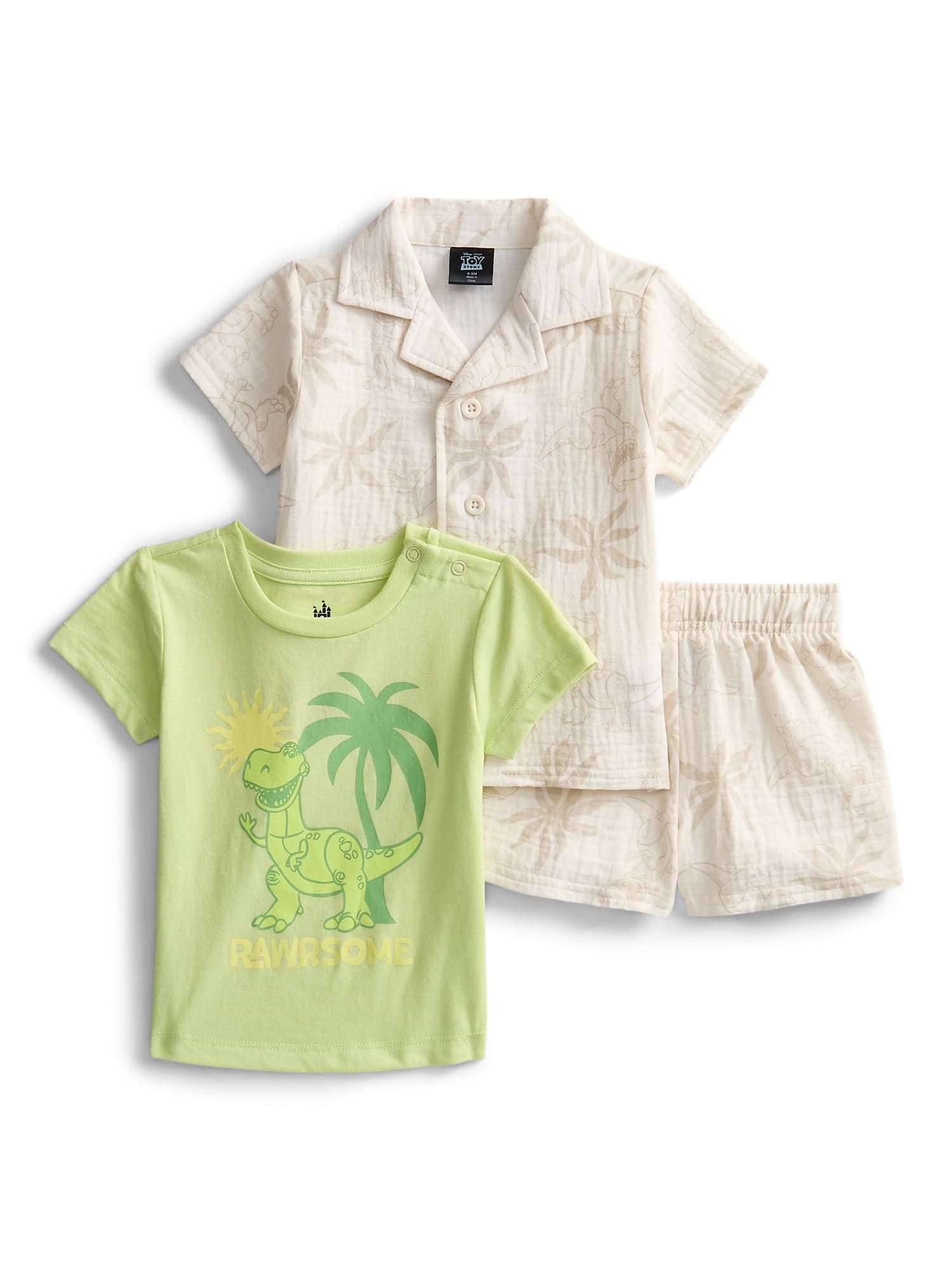 3-Pc Disney Baby Boys' Pixar Toy Story Rex Outfit Set (various colors)