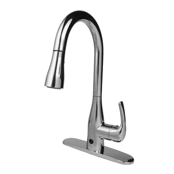 Grifo de Cocina FLOW Monomando con Sensor de Movimiento y Rociador Extraíble (Cromo) - ¡71% de Descuento!
