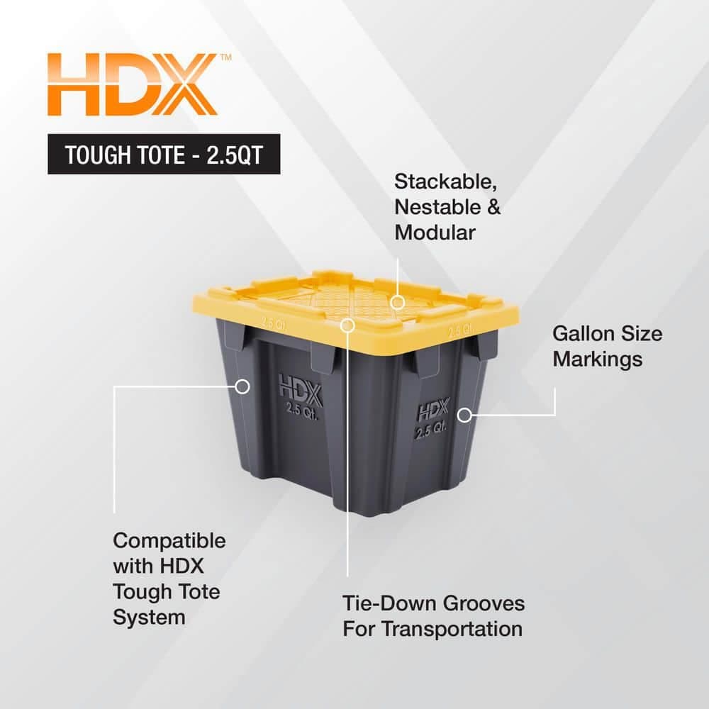 Paquete de 6 Contenedores HDX Resistentes