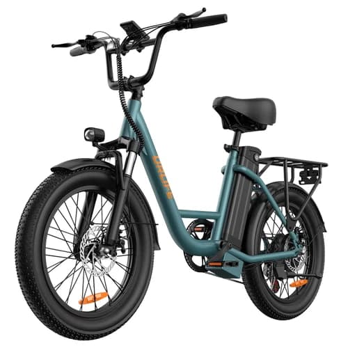 URLIFE E20 20-inch 48V 1000W Step Through Electric Bike with Removable Battery, Green