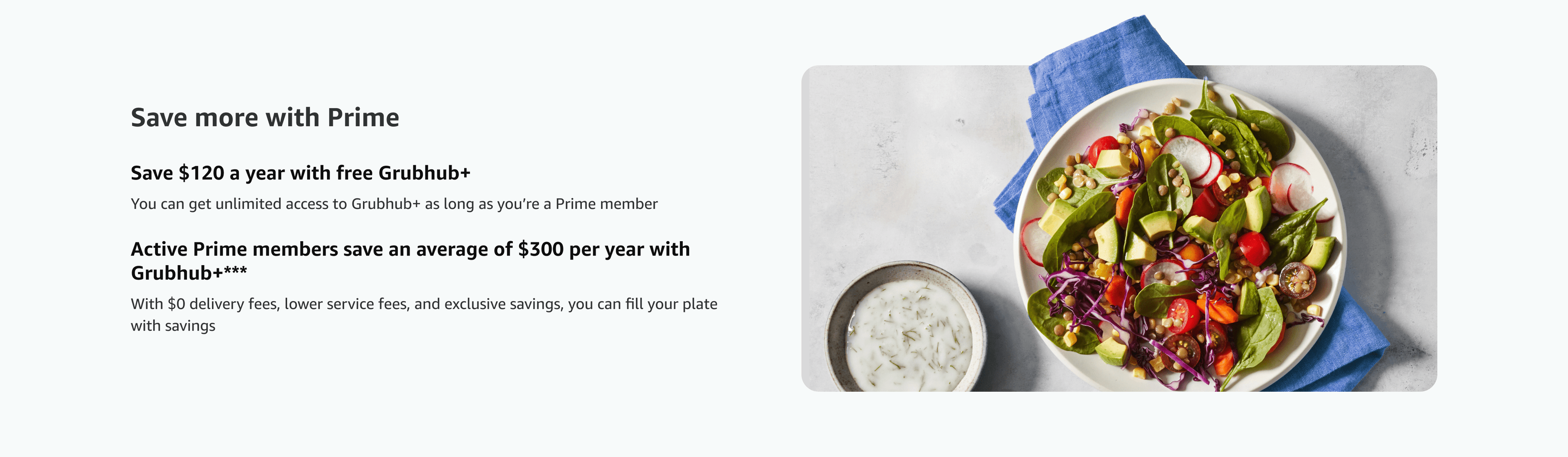 Miembros Amazon Prime: $20 de Descuento en Pedidos de Comida de $30+ en Grubhub (Grubhub+)