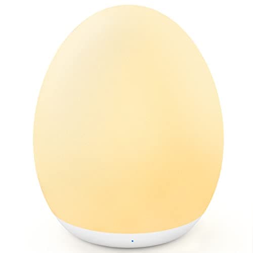 MediAcous Night Light for Kids, 7 Colors Changing Egg Light for Nursery