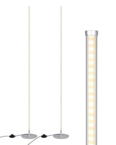 Paquete de 2 Lámparas LED de Pie para Esquina DEWENWILS, Regulables con Luz Cálida