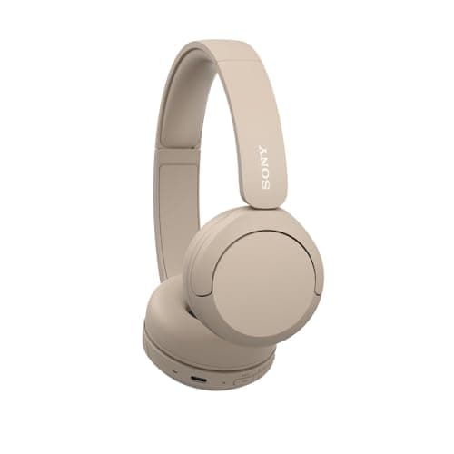 Sony WH-CH520 Wireless On-Ear Bluetooth Headphones with Mic, Cappuccino