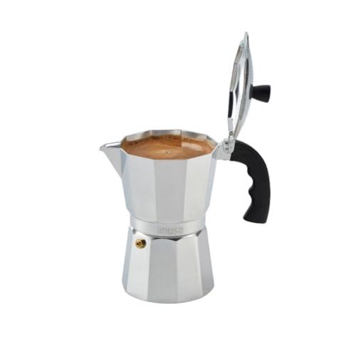Cafetera de Espresso Imusa de Aluminio para Estufa, 6 Tazas, Plateada