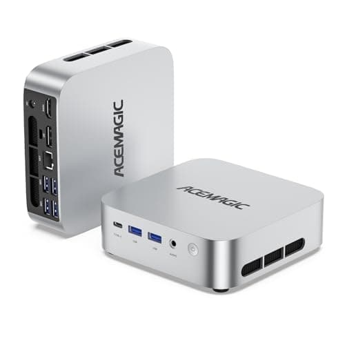 ACEMAGICIAN M1 Mini PC AMD Ryzen 7 7735HS 24GB LPDDR5 512GB PCIe SSD Mini Computers(8C/16T, up to 4.75GHz), Windows 11 Pro Radeon 680M 4K Triple Display Desktop Computer 3.2Type-C/