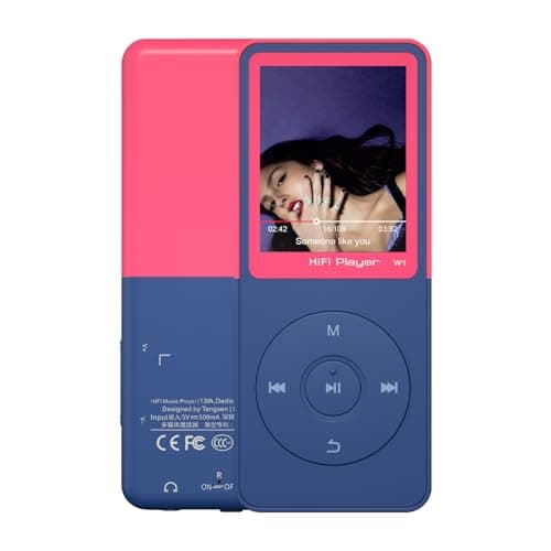CONODO MP3 Player with Bluetooth 5.3, 1.8" Screen, Color-Block Music Player