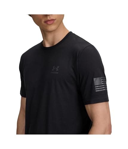 Playera Under Armour Freedom Flag para Hombre, Negra, Talla Grande
