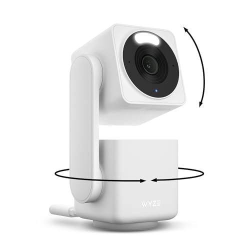 WYZE Cam Pan v4, 4K Smart Security Camera, AI Indoor/Outdoor Cameras for Home Security, Baby & Pet, Color Night Vision, 360° Pan/Tilt/8 x Digital Zoom, 2.4G & 5G, Works with Alexa