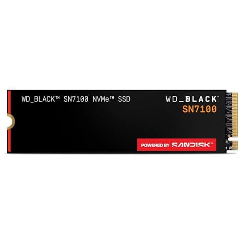 WD_Black SN7100 2TB NVMe SSD - Gen4 PCIe, M.2 2280, Up to 7,250 MB/s Read Speed, Up to 6,900 MB/s Write Speed, Next Gen TLC 3D NAND, for Laptops, Handheld Gaming Devices - WDS200T4