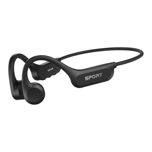 Audífonos CXK Inalámbricos de Conducción Ósea Bluetooth 6.0 con Diseño de Oído Abierto y Micrófono
