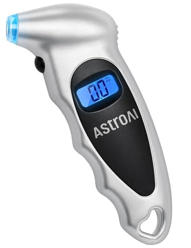 AstroAI Digital Tire Pressure Gauge 0-150PSI Calibrated to ANSI B40.7 +/-1PSI, Accurate in 0.1 Increments, Tire Repair Tools 4 Pressure Measurements for Car Truck with Backlight LC