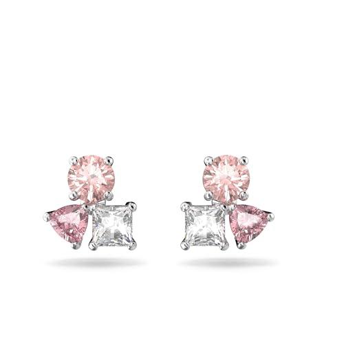 SWAROVSKI Attract earrings, Multicolored, Rhodium Finish