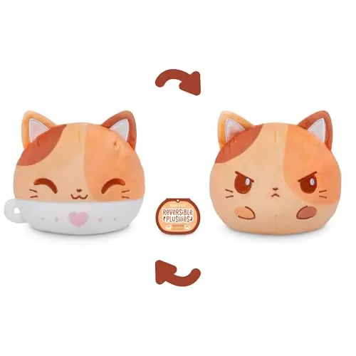 Mini Peluche Reversible Gato Latte Aromatizado TeeTurtle