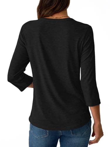 Blusa Túnica NORACORA Manga 3/4 con Pliegues para Mujer
