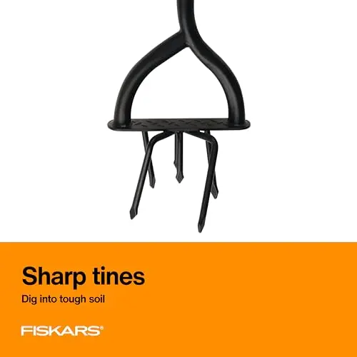 Cultivador Manual Fiskars de Acero de 40" con Mango Largo