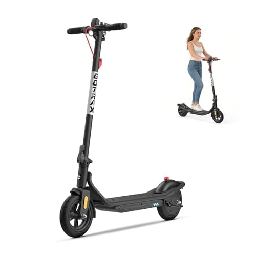 Gotrax Electric Scooter for Adults, Max 12 Mile Range & 15.5Mph by 250W Motor, 8.5" Front Air & Rear Solid Tires, Max Load 220lbs & Big Display with Cruise Control, Foldable EScoot