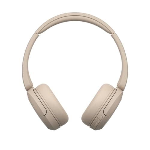 Sony WH-CH520 Wireless On-Ear Bluetooth Headphones with Mic, Cappuccino
