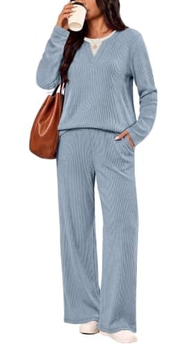 WIHOLL Two Piece Sets for Women Fall Clothes Lounge Matching Set Sweatsuits