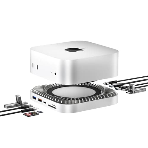 Dock para Mac mini M4/M5/M6 con HDMI 4K@60Hz y ranura SSD M.2 NVMe de 8TB