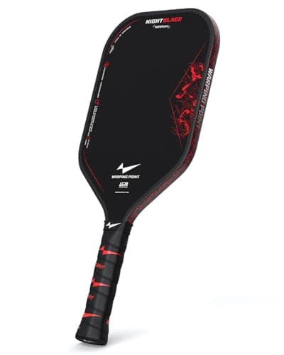 Pala de Pickleball Nightblade Avalada por Tina Pisnik, Núcleo de Polímero con Espuma, Aprobada USAPA/UPA-A, Superficie Endura Friction y Mango Largo