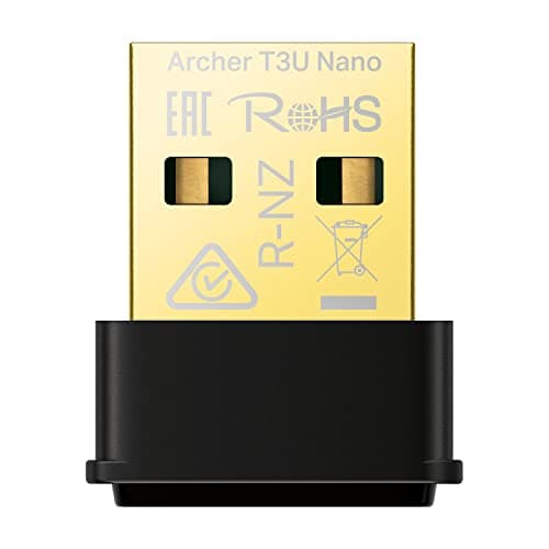 TP-Link Nano USB WiFi Adapter for PC(Archer T3U Nano)-AC1300 2.4G/5G Dual-Band Wireless Network Transceiver Adapter for Desktop PC, Travel Size, Supports Windows 11,10, 8.1, 8, 7 /