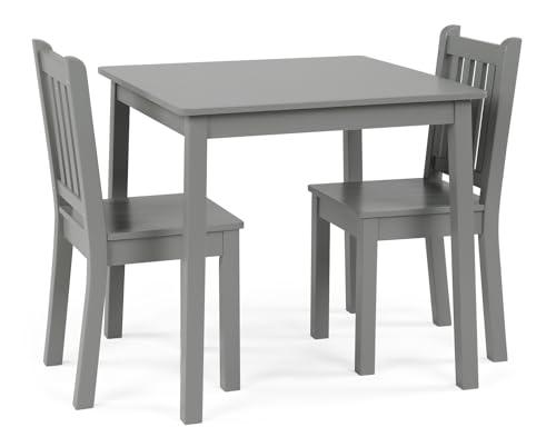 Set de Mesa y 2 Sillas de Madera Humble Crew para Actividades Infantiles - Gris