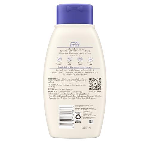 Gel de Ducha Aveeno Alivio del Estrés con Avena Prebiótica y Lavanda