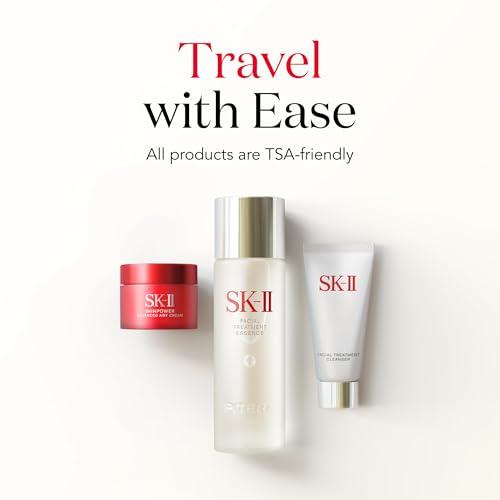 SK-II Youth Essentials Skin Care Set - Includes Facial Cleanser, Facial Essence & SKINPOWER Face Cream - Anti Aging Skin Care Set to Reduce Fine Lines & Improve Uneven Texture