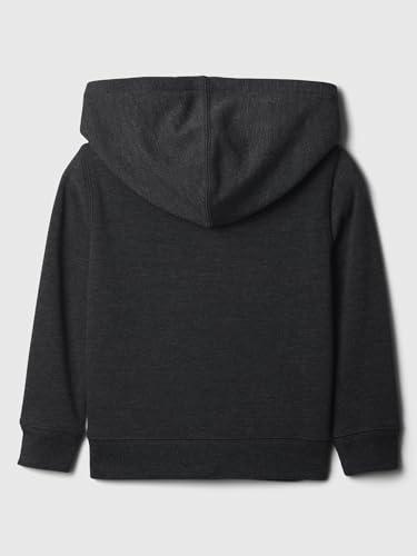 Sudadera con Cierre GAP para Bebé Niño, Logo, Gris Jaspeado Carbón, 3-6 Meses