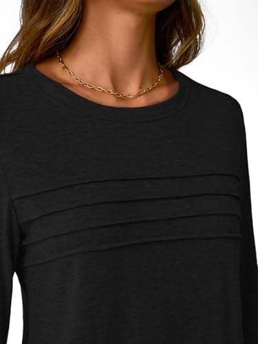 Blusa Túnica NORACORA Manga 3/4 con Pliegues para Mujer