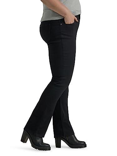 Jeans Lee Mujer Bootcut Tiro Medio Negro