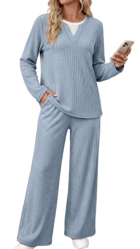 WIHOLL Two Piece Sets for Women Fall Clothes Lounge Matching Set Sweatsuits