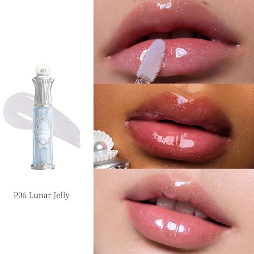 Flower Knows Shell’s Jewel 13-Piece Makeup Gift Box Set,Lip Gloss×2+Blush×1+ Eyeshadow Palette×1+Highlighter×3+Hand Mirror×1+Hair Clip×1+Mini Powder Puff×1+Blush Brush×1+Eyeshadow